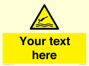 Custom Warning diving area